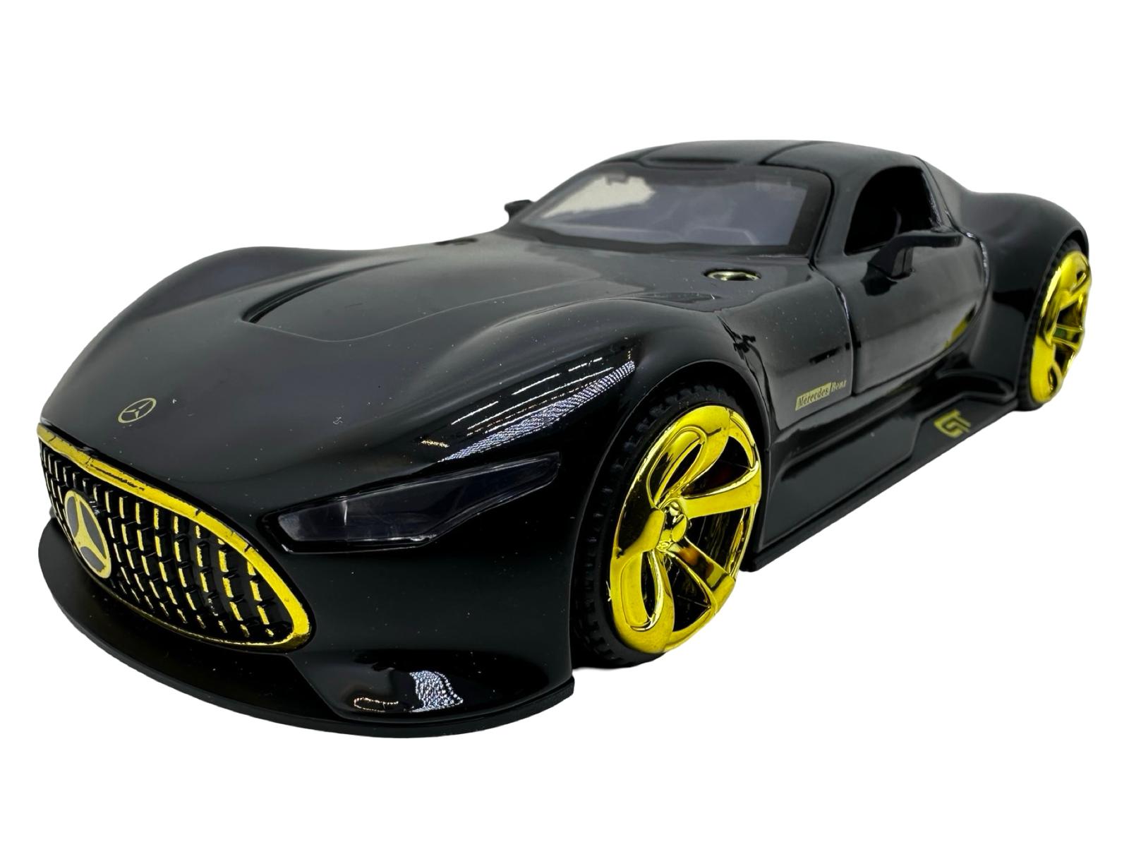 IMG-20250930-WA0285 Macheta Mercedes Benz AMG Vision GT negru 1:32 replica sunete lumini deschide usi