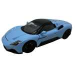 Macheta Maserati MC20 albastru 1:32 replica metal lumini si sunete usi capota portbagaj deschise
