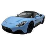 Macheta Maserati MC20 albastru 1:24 replica metal lumini si sunete usi capota portbagaj deschise - imagine 5