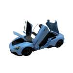 Macheta Maserati MC20 albastru 1:24 replica metal lumini si sunete usi capota portbagaj deschise - imagine 8