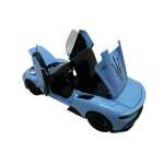 Macheta Maserati MC20 albastru 1:24 replica metal lumini si sunete usi capota portbagaj deschise - imagine 9