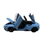 Macheta Maserati MC20 albastru 1:24 replica metal lumini si sunete usi capota portbagaj deschise - imagine 10