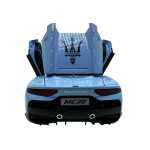 Macheta Maserati MC20 albastru 1:24 replica metal lumini si sunete usi capota portbagaj deschise - imagine 11