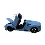 Macheta Maserati MC20 albastru 1:24 replica metal lumini si sunete usi capota portbagaj deschise - imagine 13