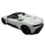 Macheta Maserati MC20 alb 1:24 replica metal lumini si sunete usi capota portbagaj deschise - imagine 7