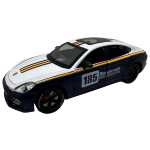 Macheta Auto Porsche Panamera Racing 1:32 metal lumini si sunete usi capota portbagaj deschise