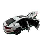 Macheta Auto Porsche Panamera Racing alb cu fum 1:24 metal lumini si sunete usi capota portbagaj deschise - imagine 12