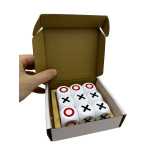 Joc Tic Tac Toe din lemn pentru copii 13x13x4 cm - imagine 2