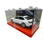 Macheta BMW seria 7 760 1/28 alb cu sunet lumini deschide usile si capotele - imagine 6