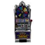 Mini aparat de pacanele Lucky Slot 777 cu roata norocului, design retro 27 cm