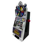 Mini aparat de pacanele Lucky Slot 777 cu roata norocului, design retro 27 cm - imagine 4