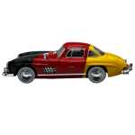 Macheta Mercedes 300SL retro 1:22 Die-Cast cu lumini, sunete si usi tip aripa - imagine 3