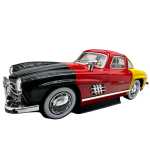 Macheta Mercedes 300SL retro 1:22 Die-Cast cu lumini, sunete si usi tip aripa - imagine 5