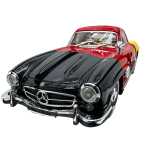 Macheta Mercedes 300SL retro 1:22 Die-Cast cu lumini, sunete si usi tip aripa - imagine 7