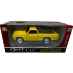 Macheta metalica Pick-Up Classic galbena 1:32 Die-Cast cu lumini si sunete