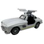 Masinuta metalica sport clasica 1:43 cu usi tip aripa si mecanism pull-back