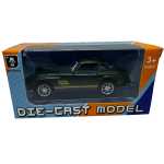 Masinuta metalica sport clasica neagra1:43 cu usi tip aripa si mecanism pull-back