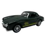 Masinuta metalica sport clasica neagra1:43 cu usi tip aripa si mecanism pull-back - imagine 3