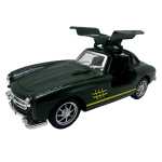 Masinuta metalica sport clasica neagra1:43 cu usi tip aripa si mecanism pull-back