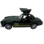 Masinuta metalica sport clasica neagra1:43 cu usi tip aripa si mecanism pull-back - imagine 5