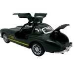 Masinuta metalica sport clasica neagra1:43 cu usi tip aripa si mecanism pull-back - imagine 6