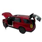 Macheta metalica SUV rosu Die-Cast 1:32 cu lumini si sunete, usi deschise - imagine 6