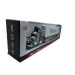 Macheta Camion American container metalic cu remorca Maston lumini si sunete pull back - imagine 5