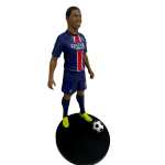 Figurina Mbappe PSG cu minge – editie speciala, 21 cm - imagine 4