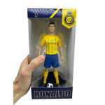 Figurina fotbalist Cristiano Ronaldo din plastic galben 20 cm - imagine 4