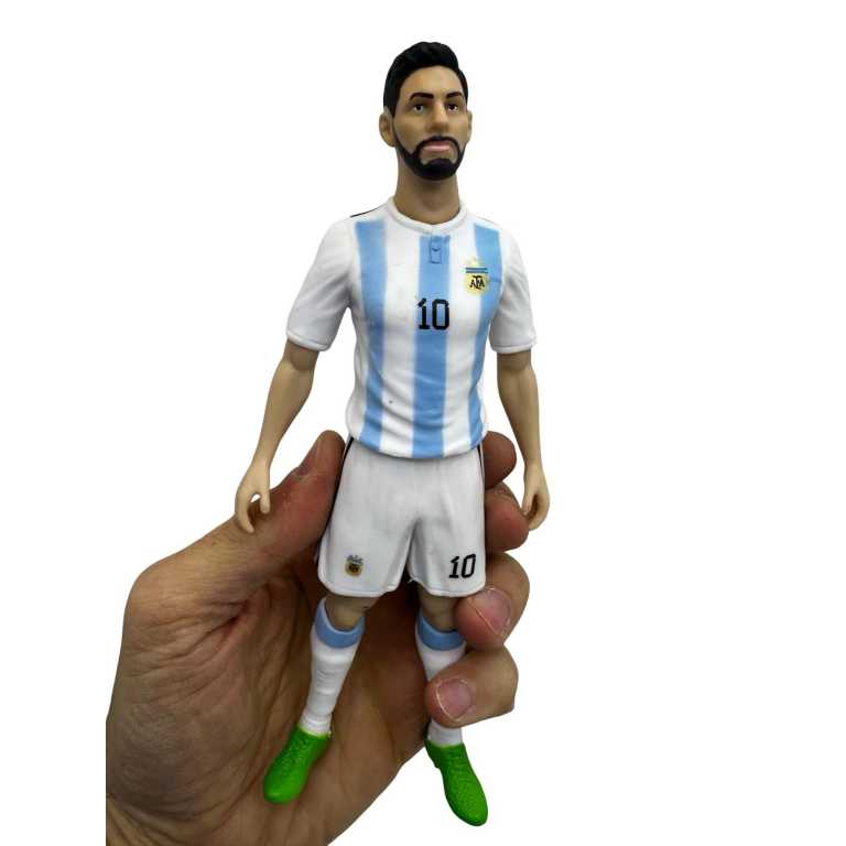 Figurina Lionel Messi Argentina cu minge – editie speciala, 21 cm