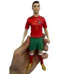 Figurina fotbalist Cristiano Ronaldo din plastic rosu 20 cm