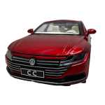 Macheta Volkswagen Passat CC 1:32 replica metal rosie, lumini si sunete, usi deschise - imagine 9