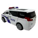 Masina de politie alba cu sunete si lumini deschide usile si portbagajul - imagine 5