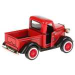 Macheta metal camioneta rosie retro cu sunet si lumini 1/32 - imagine 2