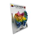 Pisica articulata 3D Coldplay Toy figurina flexibila curcubeu articulata - imagine 5