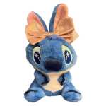 Stitch de plus Candy Stitch jucarie pufoasa colorata cu funda mare