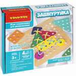Joc de insnuruire din lemn cu forme geometrice Montessori