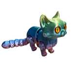 Pisica articulata 3D Coldplay Toy figurina flexibila curcubeu articulata