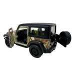 Macheta Jeep Wrangler camuflaj maro sunete lumini deschide usile 1/36 - imagine 8