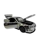 Macheta Nissan GTR R34 argintiu scara 1:32 replica metal lumini si sunete usi deschise - imagine 10