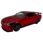 Macheta Nissan GTR R34 rosu scara 1:32 replica metal lumini si sunete usi deschise