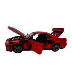 Macheta Nissan GTR R34 rosu scara 1:32 replica metal lumini si sunete usi deschise - imagine 6