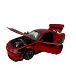 Macheta Nissan GTR R34 rosu scara 1:32 replica metal lumini si sunete usi deschise - imagine 8