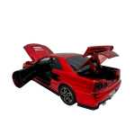 Macheta Nissan GTR R34 rosu scara 1:32 replica metal lumini si sunete usi deschise - imagine 11