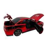 Macheta Nissan GTR R34 rosu scara 1:32 replica metal lumini si sunete usi deschise - imagine 13