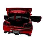 Macheta Nissan GTR R34 rosu scara 1:32 replica metal lumini si sunete usi deschise - imagine 14