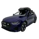 Macheta Audi RS6 1:32 alba replica metal lumini si sunete usi deschise portbagaj functional