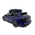 Macheta Audi RS6 1:32 albastra replica metal lumini si sunete usi deschise portbagaj functional - imagine 3
