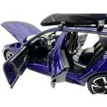 Macheta Audi RS6 1:32 albastra replica metal lumini si sunete usi deschise portbagaj functional - imagine 9