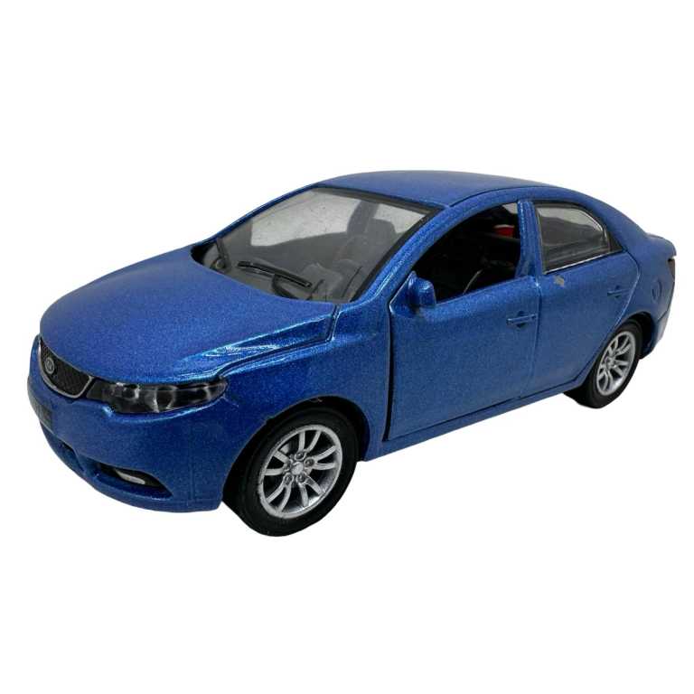 Macheta KIA Cerato albastra 1:32 metal sunete si lumini deschide usile